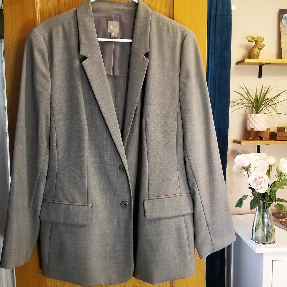 J. Jill Classic Gray Blazer